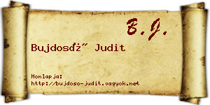 Bujdosó Judit névjegykártya